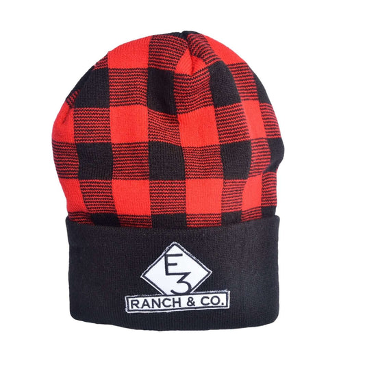 E3 Buffalo Plaid Beanie